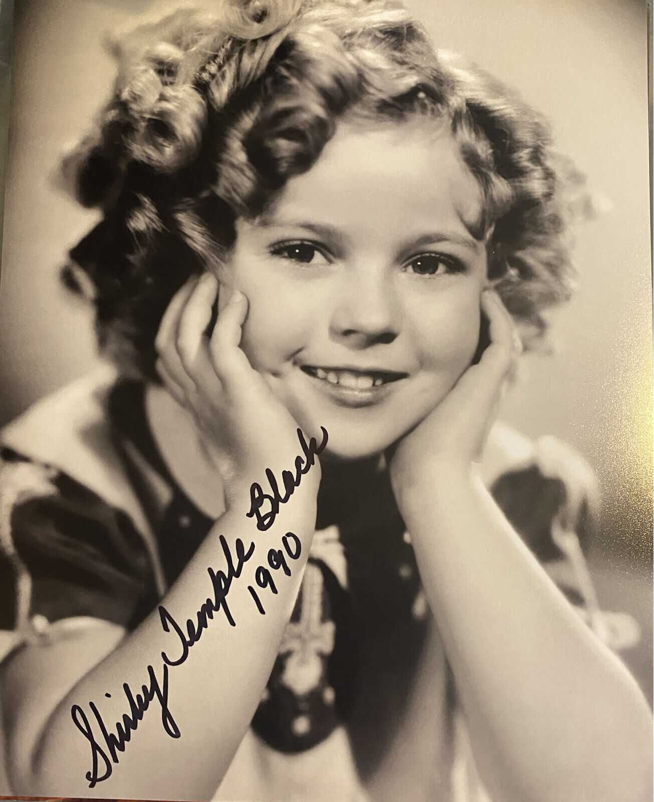 Shirley Temple? Signed Autographed 8x10 Child Actress Beautiful?