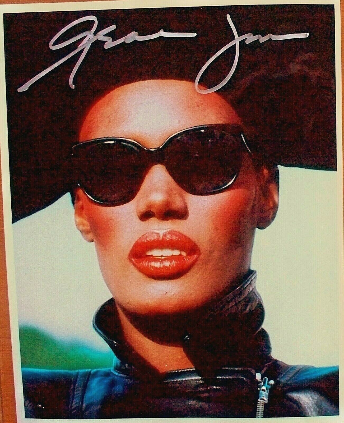 GRACE JONES: James Bond. 'A View to Kill'. Super hand-signed Photo Poster painting. COA.