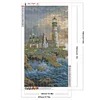 Diamond Painting-DIY Full Round Drill Seaside Lighthouse(70*40 CM)