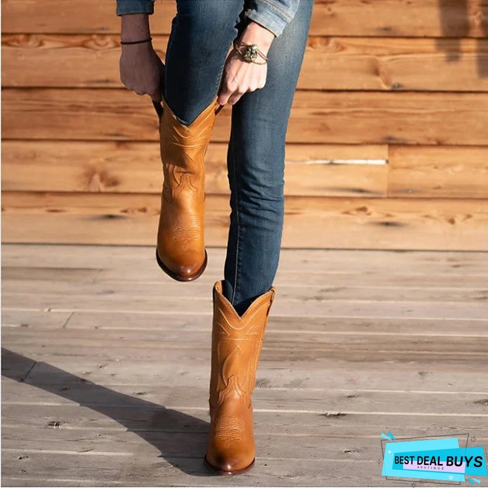 Men's Fall / Winter Casual Daily Boots Pu Almond / Black / Brown