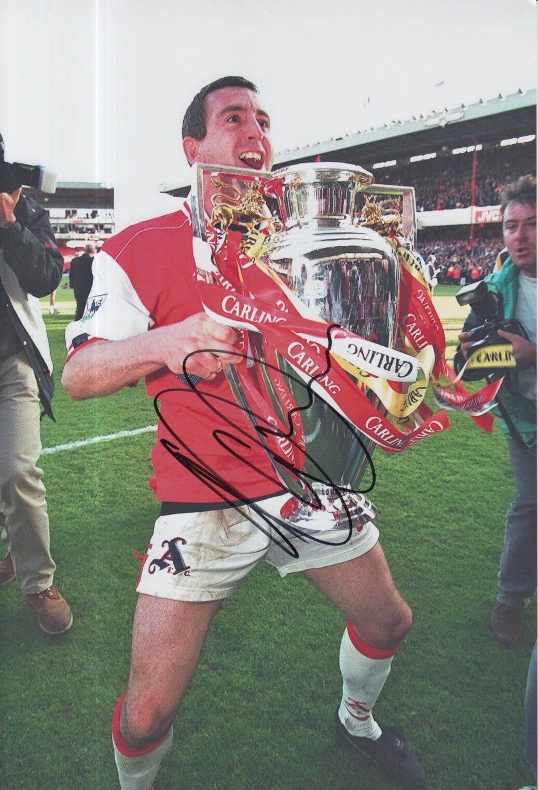 Nigel Worthington Hand Signed Arsenal 12x8 Photo Poster painting 2.