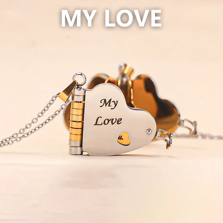 For Love - My Love Heart Book Necklace
