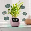 LVY Expression Control Intelligent Small Flower Pot Desktop Planter APP Monitoring Sensor Expression Demand Interactive LCD Screen