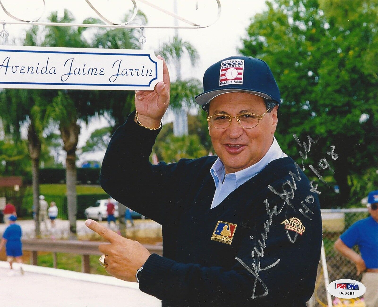 LA Dodgers Jaime Jarrin signed 8x10 Photo Poster painting PSA/DNA Certification # U60688