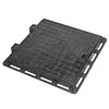 Iron Manhole Cover and Frame with Base Non-Slip Septic Tank Cover for Yard