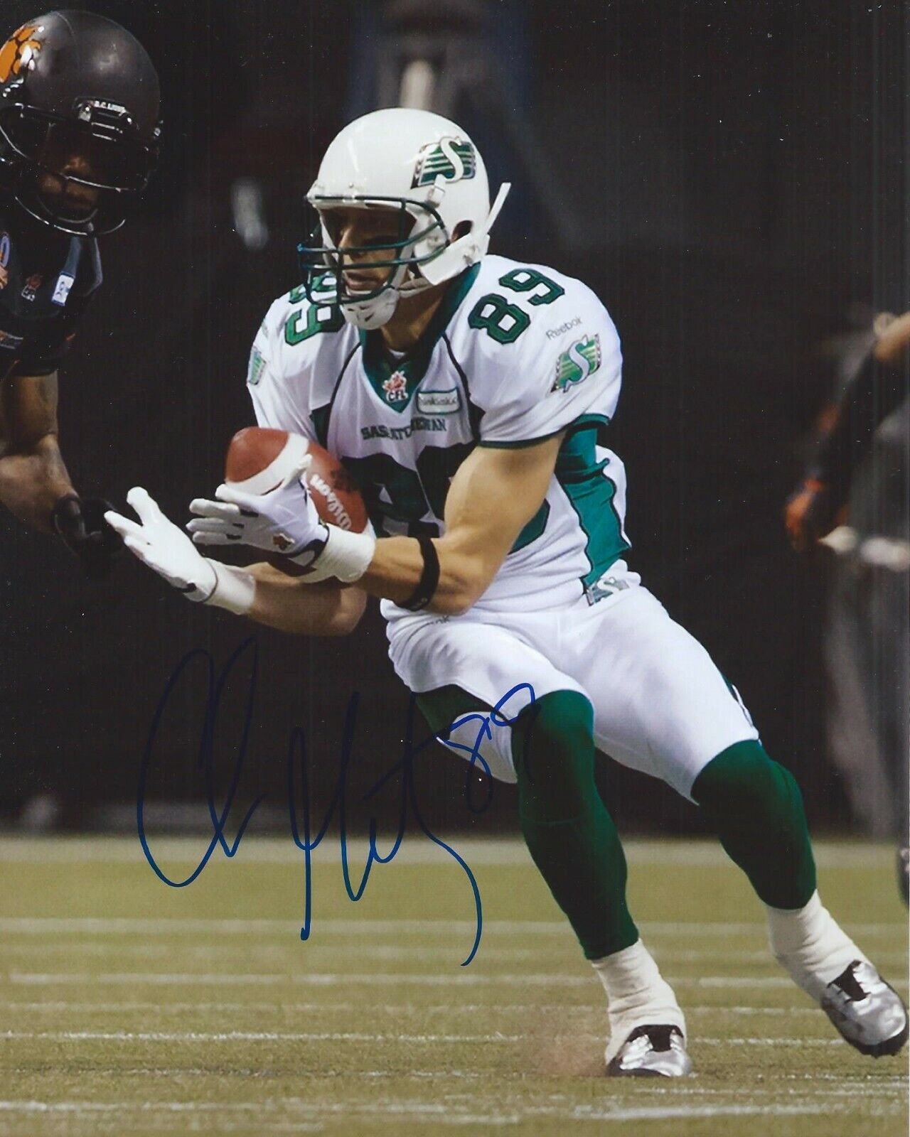 Chris Getzlaf Signed 8x10 Photo Poster painting Saskatchewan Roughriders Autographed COA E