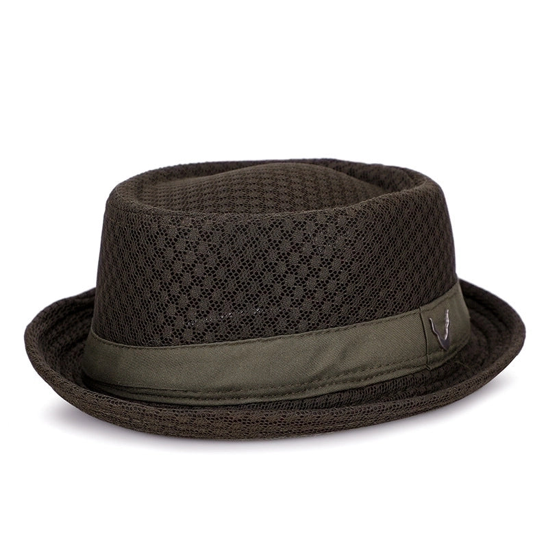 Men’s Elegant Solid Color Side Of Fungus Fedora Hat