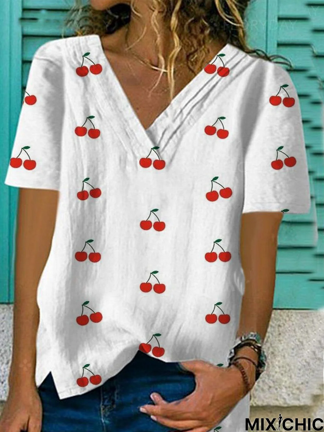 Printed Short Sleeve Casual T-shirt