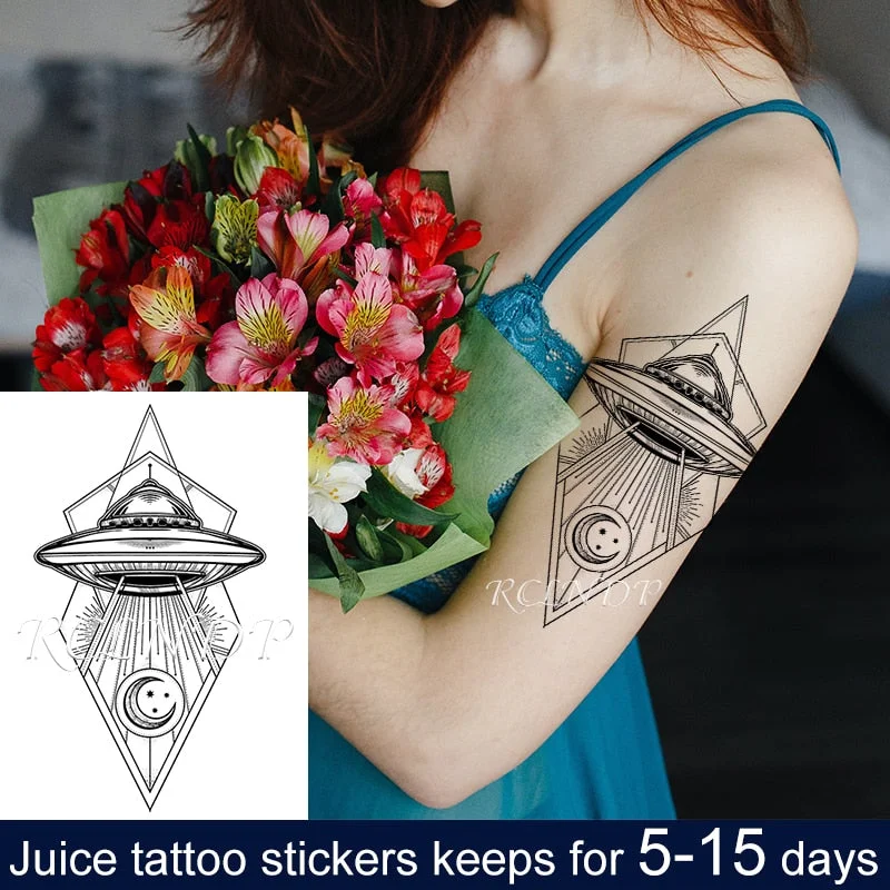 Waterproof Temporary Juice ink Sticker Egyptian Ancient Greek Mythology Cleopatra Fruit Gel Long lasting Tattoo for men women