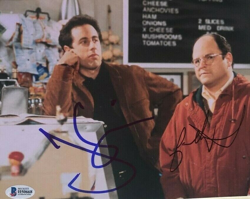 Jason Alexander Jerry Seinfeld signed autographed 8x10 Photo Poster painting beckett COA