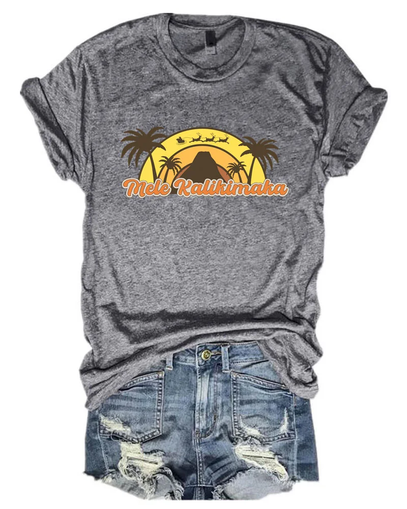 Mele Kalikimaka Hawaiian Christmas T-Shirt