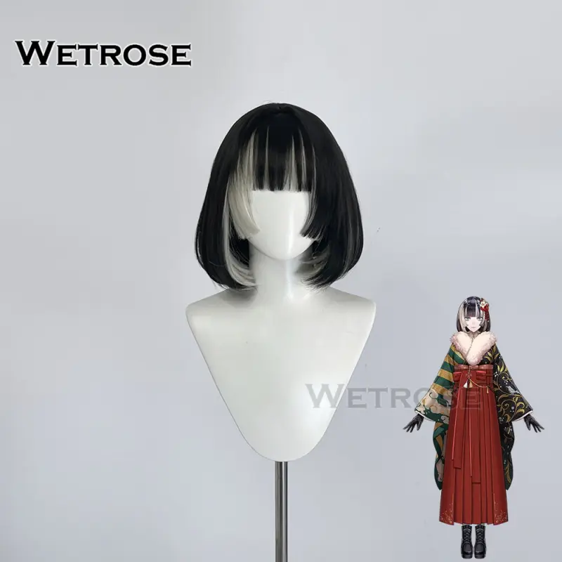 [Wetrose] Pre-Order Hololive JP Vtuber Juufuutei Raden Kimono New Outfit Cosplay Costume Short Wig 