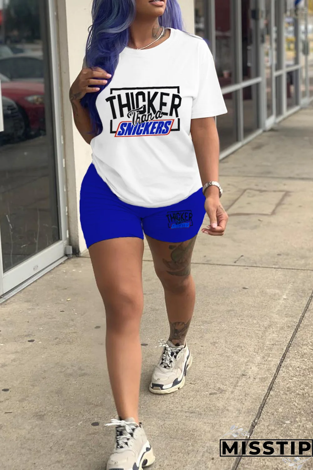 Black Gold Casual Print Patchwork O Neck Short Sleeve Two Pieces