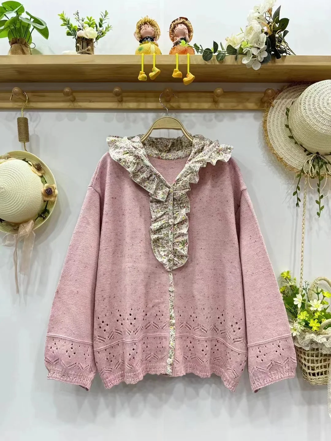 Chicfifth Sweater Women Winter Long Sleeve High Quality Autumn Vintage Top Knitted Cardigan