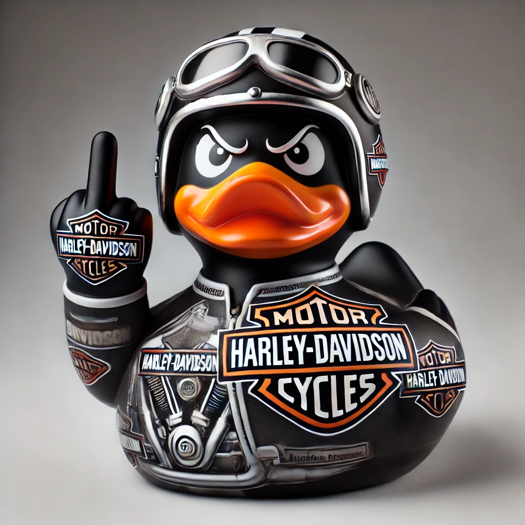 Funny Harley-Davidso Duck