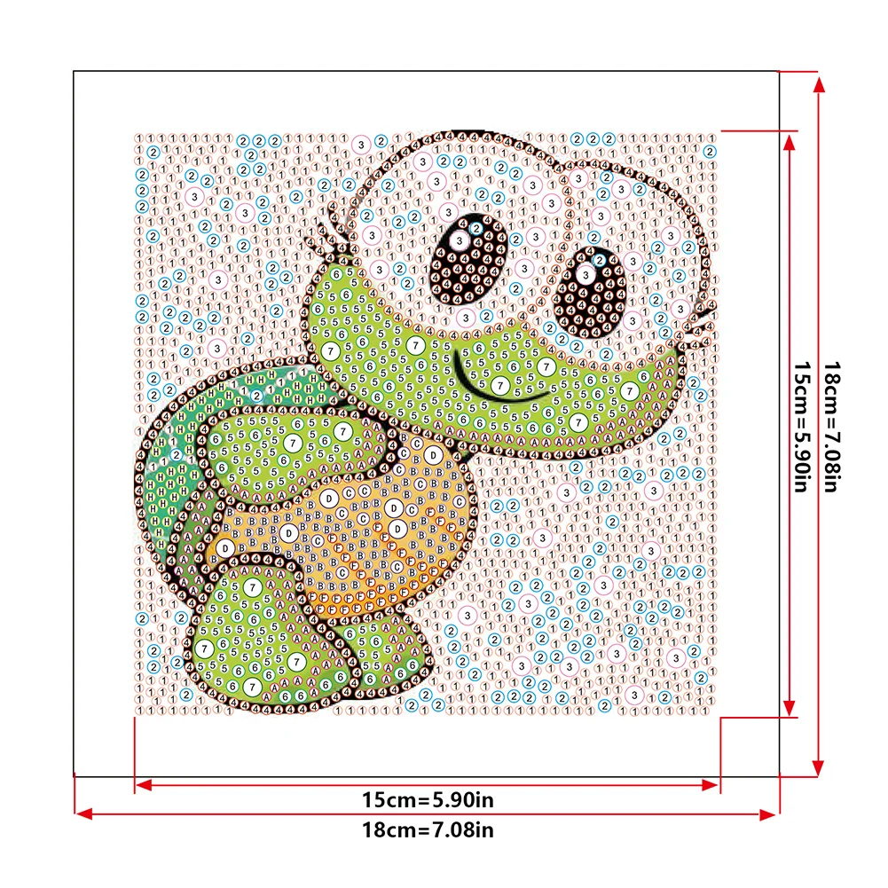 Diamond Painting - Full Crystal Rhinestone - Frog(18*18cm)【Without Frame】