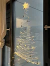 Christmas Tree for Your Window | DIY Illuminated Christmas Tree - Decorative Hanging Item for Living Room/Balcony Glass Space