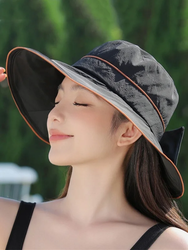 Split-Joint Bowknot Sun Hat Fisherman Hat