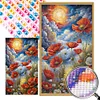 Diamond Painting-Round AB Drill Poppy(75*45CM)