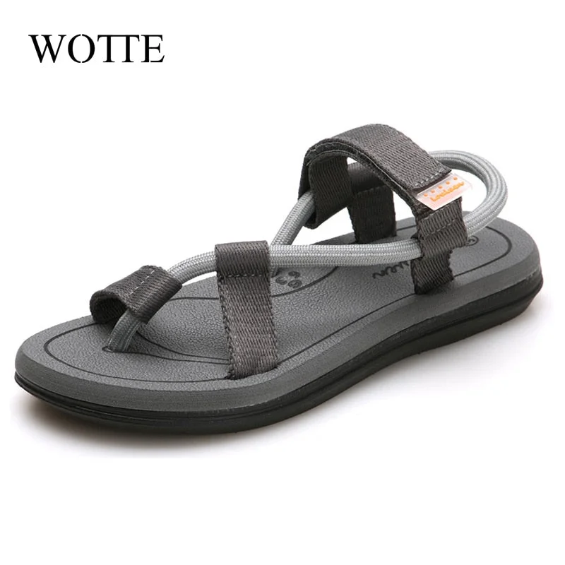 Flip Flops Slip On Flats Slippers Slides Sandals Men Sandalias Hombre Gladiator Casual Sandals Rope Male Summer Roman Beach Shoe