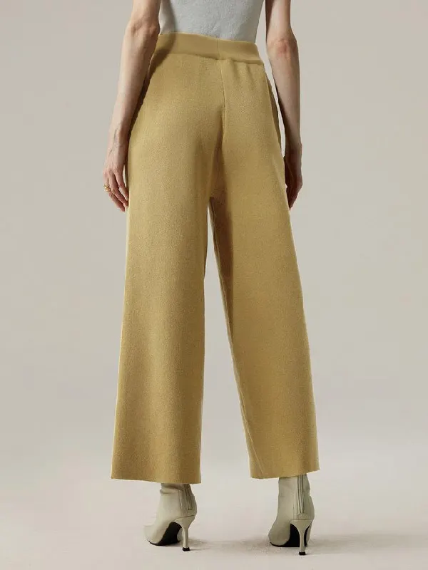 Simple Column Solid Color Casual Ninth Pants Bottoms