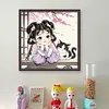 Cat Girl-11CT Stamped Cross Stitch 50*50cm/19.69*19.69in tapestrymarket