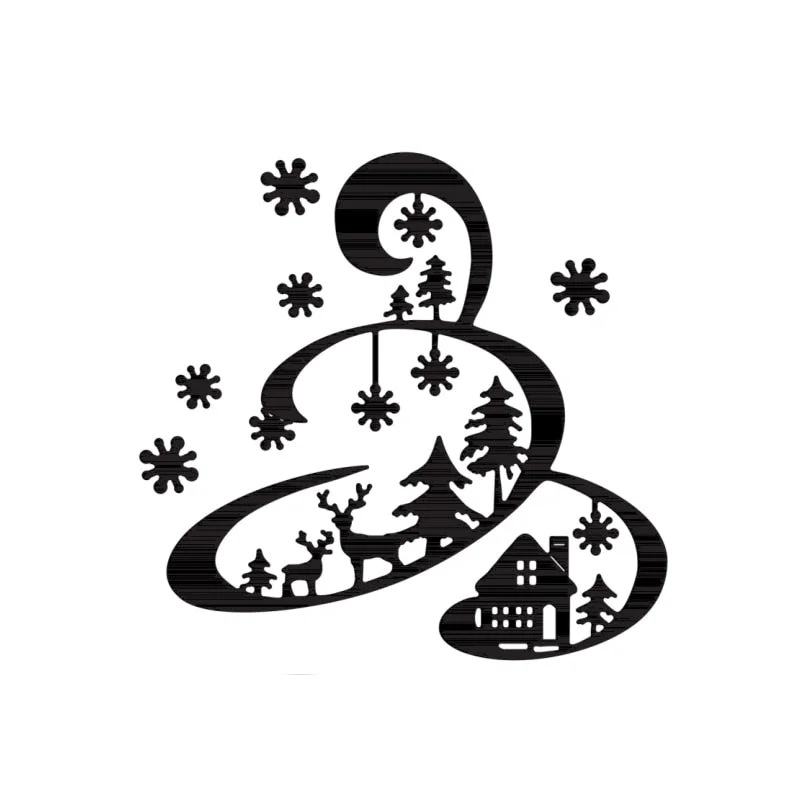 Christmas Tree snowflak Animal Deer  Frame Metal Cutting Dies For Scrapbook Decorative Embossing Handcraft Die Cutting Template