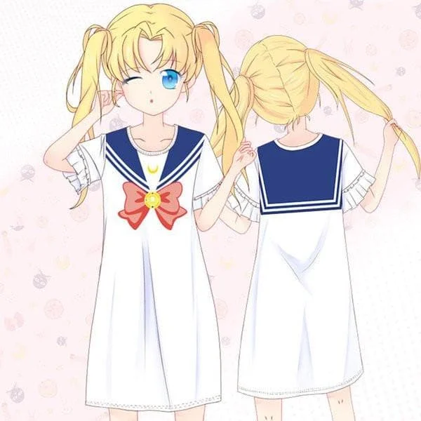 Cute Kawaii Cartoon Bowknot Sailor Moon Dress SP179756