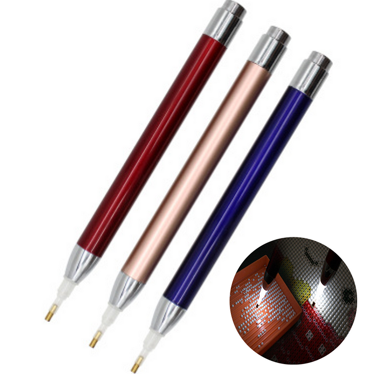 Luminous Diamond Painting Tool Point Drill Pen Cross Stitch Diamond Sticker