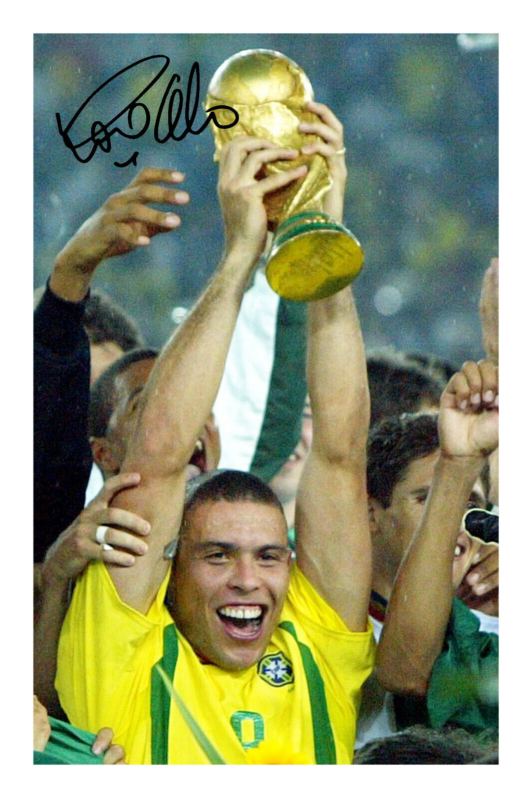 Ronaldo Signed A4 Photo Poster painting Print Autograph R9 Brazil Football World Cup