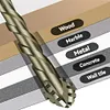 6PCS 4-Blade Saw Tooth Eccentric Drill Bit High-Strength Eccentric Twist Drill