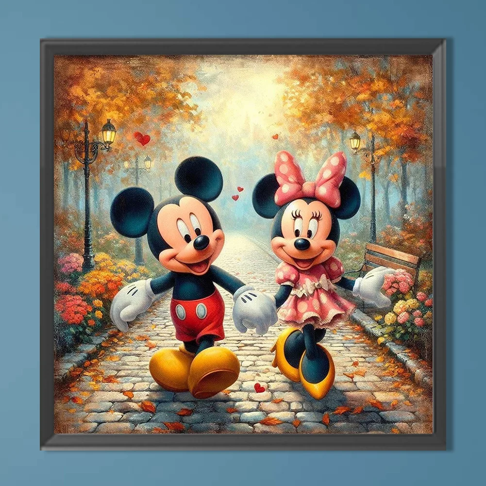 Diamond Painting - Full Round Drill - Mickey Minnie(Canvas|40*40cm)