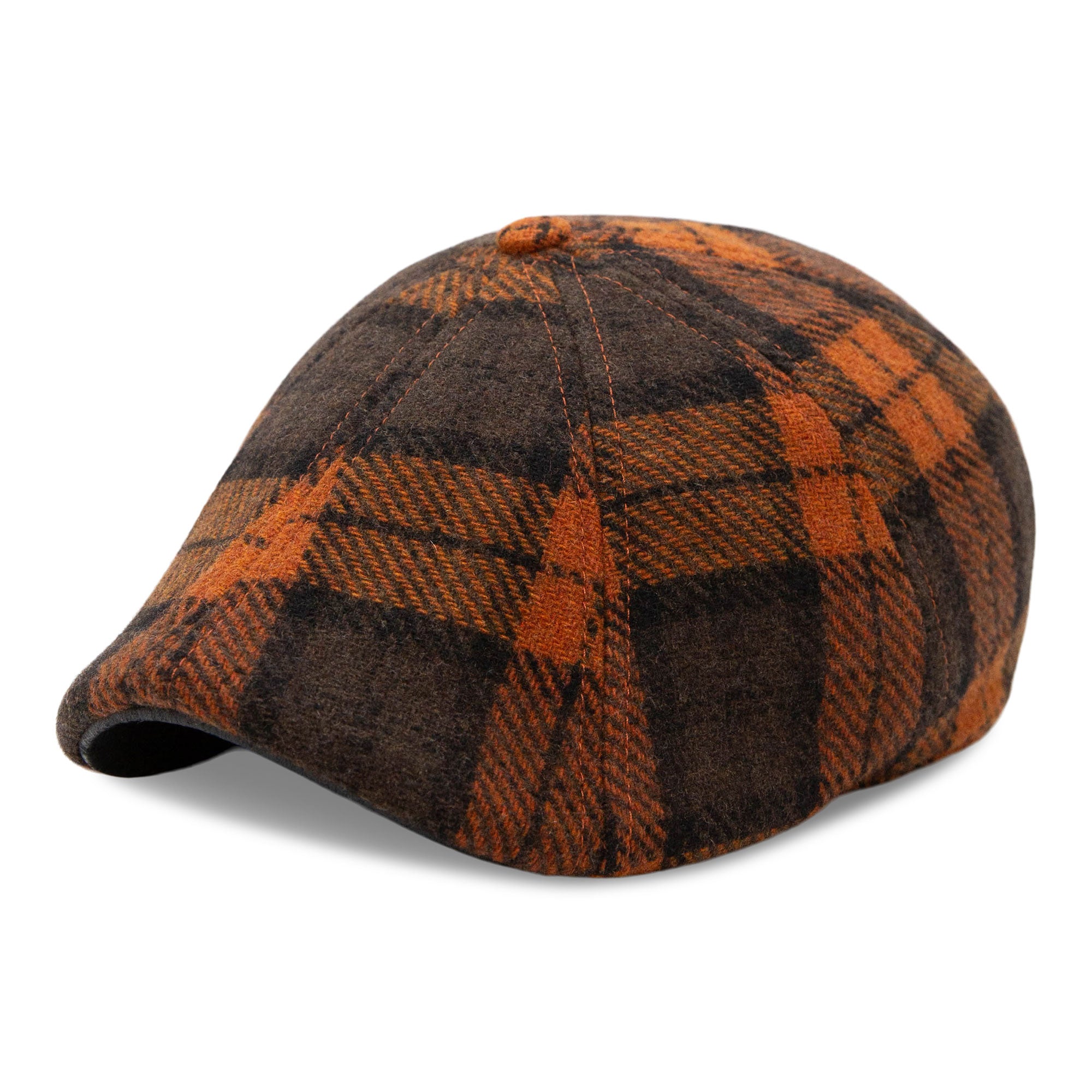 Hatsfashion-The Jack-O&rsquo;-Rose   Cap - Orange Plaid