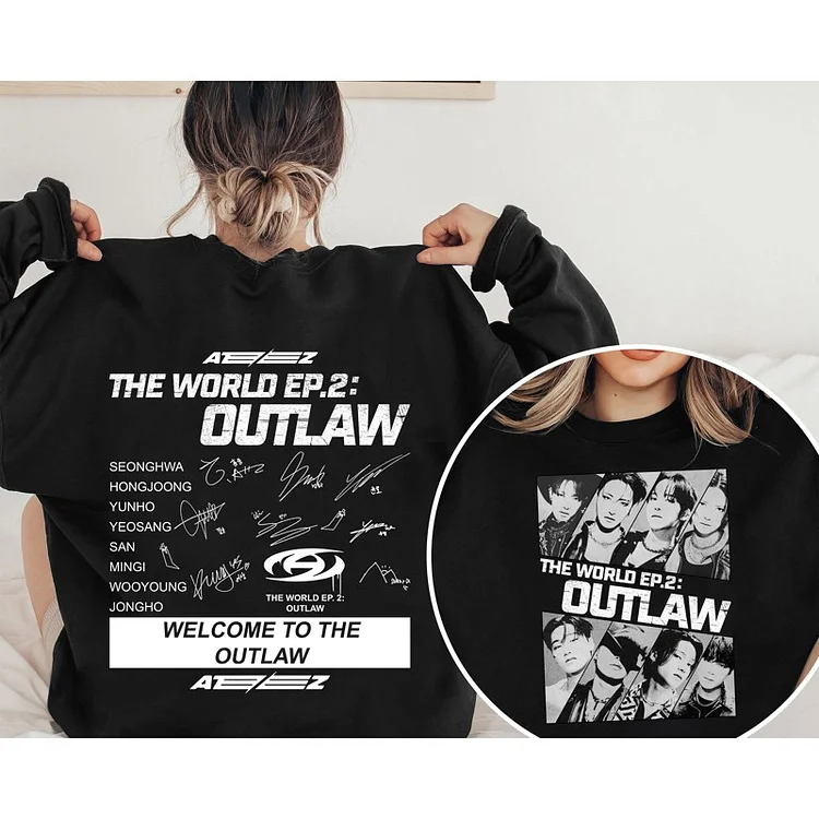 ATEEZ THE WORLD EP.2 : OUTLAW Vintage Logo Sweatshirt