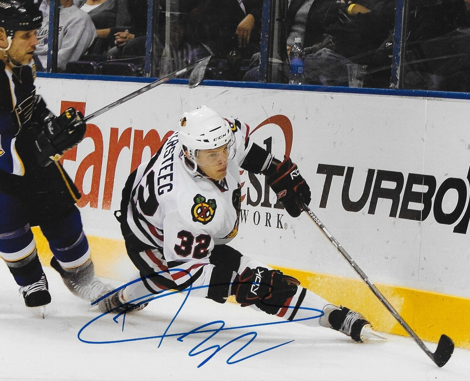 Kris Versteeg signed Chicago Blackhawks 8x10 Photo Poster painting autographed Hawks 7