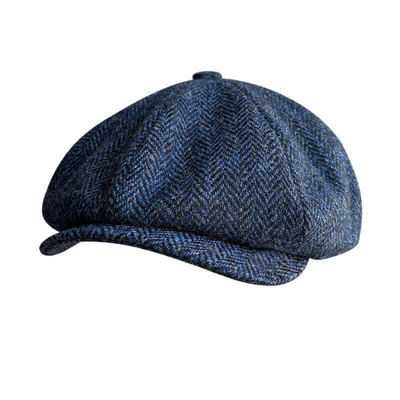 The Newsboy Herringbone Octagon Cap