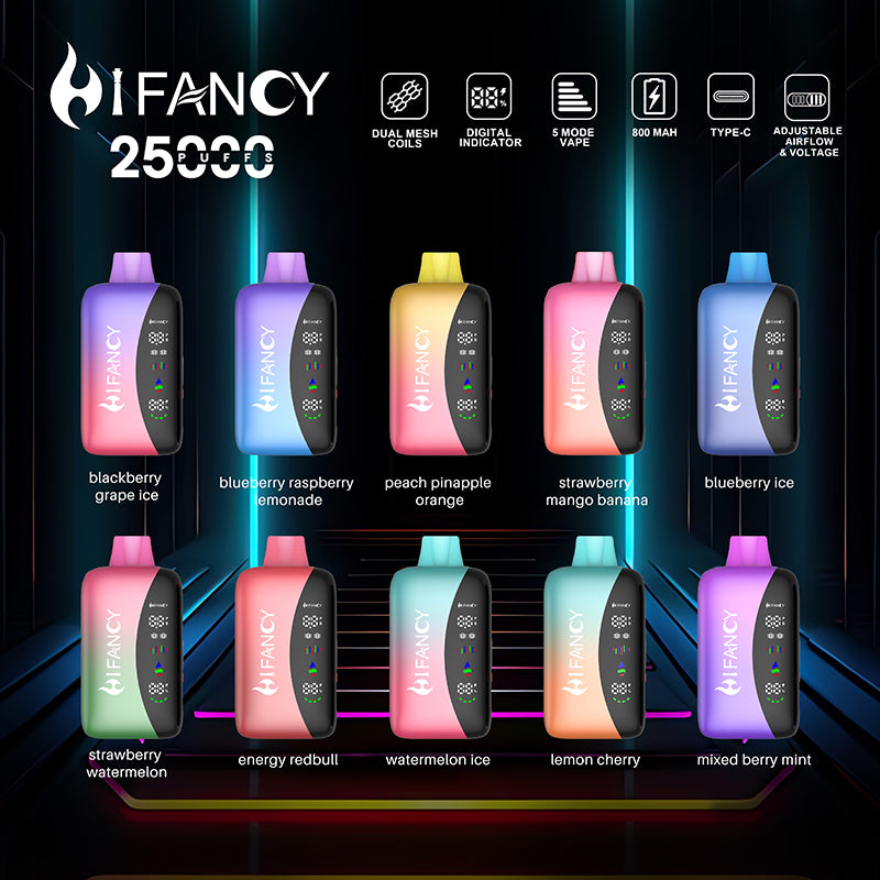 HIFANCY RAINBOW 25000 Puffs Disposable Vape Wholesale HIFANCY CTYVape