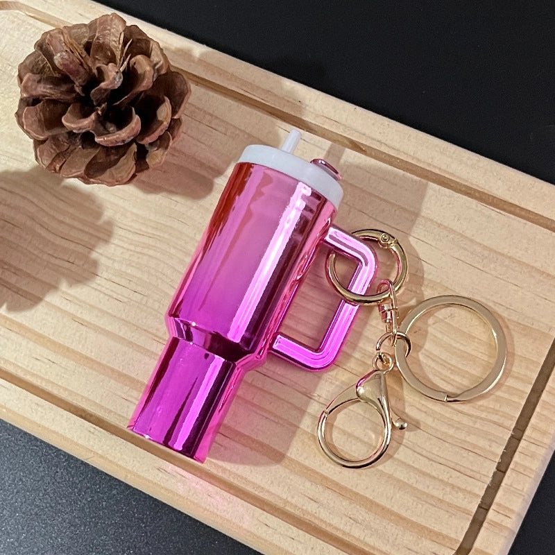 Minimalist Classic Style Cup Gradient Color Plastic Unisex Bag Pendant Keychain