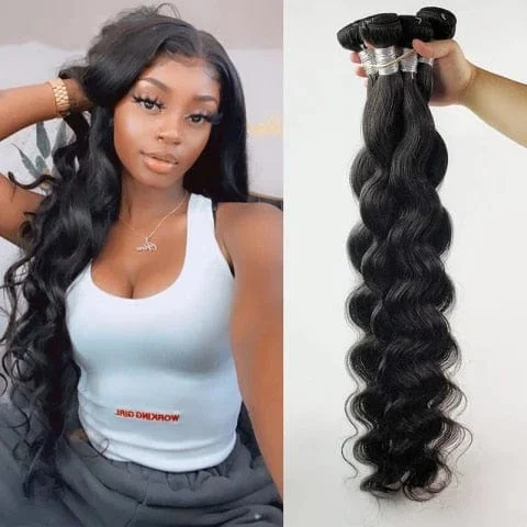 pornhint Pornhint 33 34 36 40 Inchs Body Wave Bundles WowQueen 30 Inch Bundles Remy Human Hair Bundles Top Quality Braizlian Hair Weave Bundles