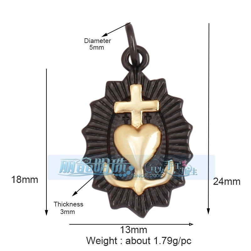 1 Piece 17*24mm 20 * 23mm Copper Human Pendant Jewelry Accessories