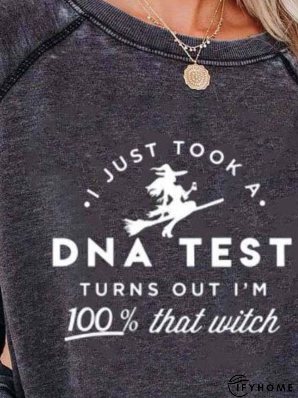 Casual Long Sleeve Crew Neck Printed Sweatshirt | IFYHOME