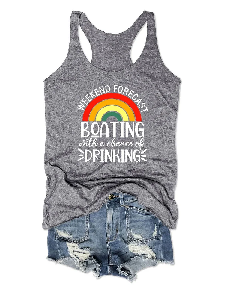 Women's Boating With A Chance Drinking Tank Top socialshop