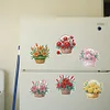 (US Local)6pcs/set DIY Diamond Painting Fridge Magnetic Sticker Kits (Flower Basket)