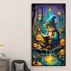 uk.everydayedeals (Limited Stock)Diamond Painting - Full Round - Pumpkin Lamp and Grandp(40*70cm)