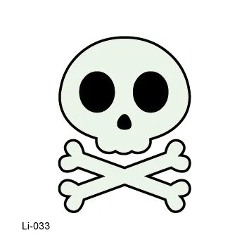 Sdrawing Glowing Tattoo Stickers Children's Glowing Toy Spider Pumpkin ghost Face Simulation Cartoon Luminous Tattoo Stickers