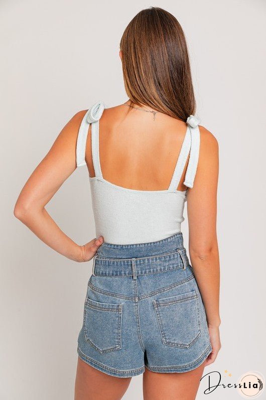 TAYLOR STRAP TIE BODY SUIT