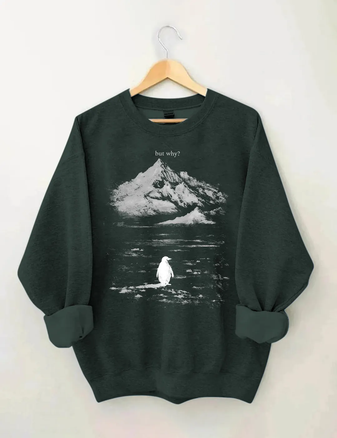 But Why Penguin Sweatshirt