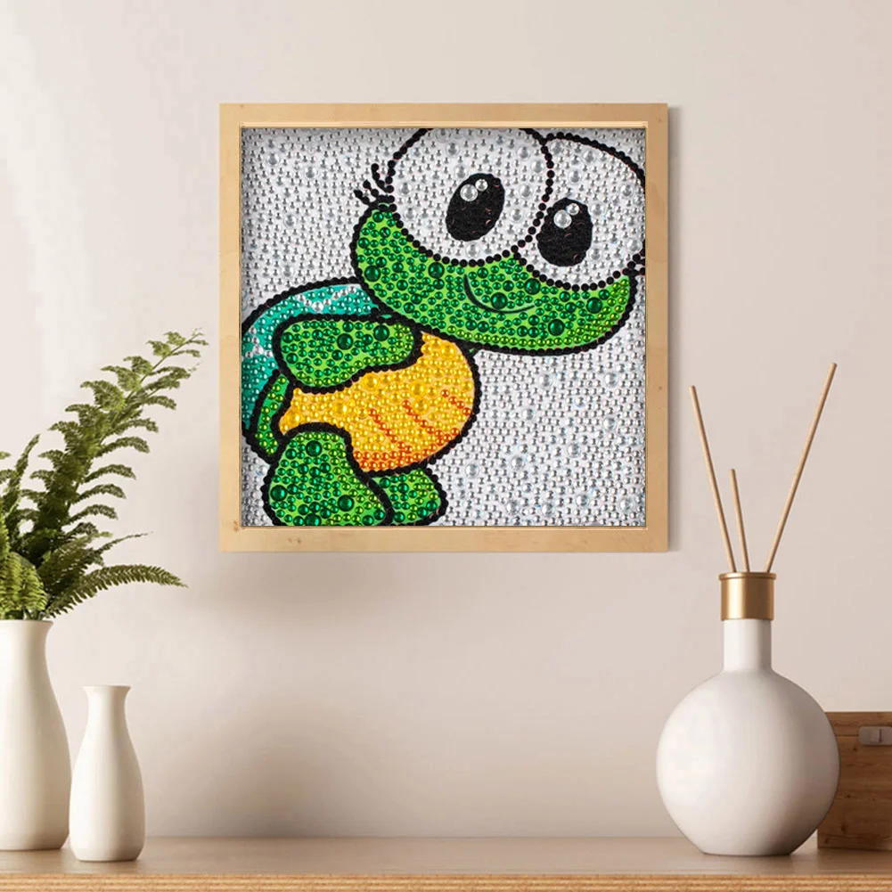 Diamond Painting - Full Crystal Rhinestone - Frog(18*18cm)【Without Frame】