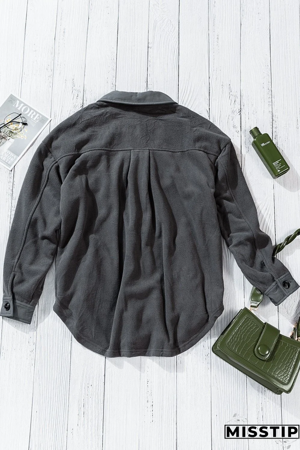 Turn Down Collar Shirt Jacket