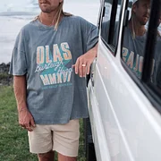 Unisex Retro Surf Oversized T-Shirt